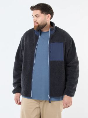 Голям размер мъжко шерпа яке