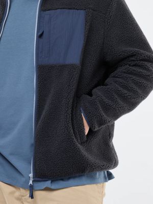 Голям размер мъжко шерпа яке