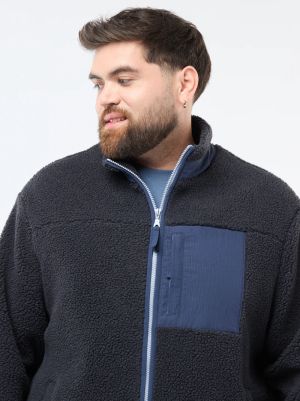 Голям размер мъжко шерпа яке