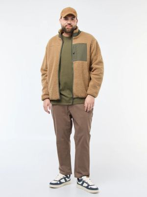 Голям размер мъжко шерпа яке