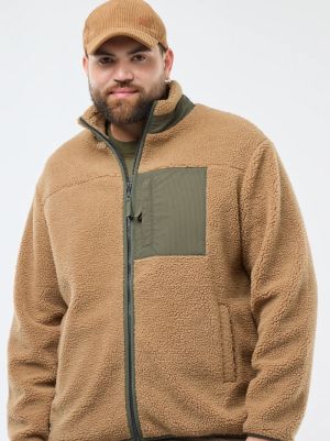 Голям размер мъжко шерпа яке