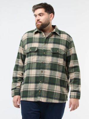 Връхна бархетна риза голям размер