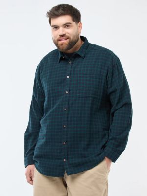 Карирана памучна фланелена риза