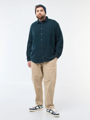 Карирана памучна фланелена риза