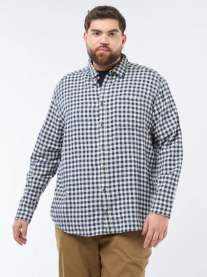 Карирана памучна фланелена риза