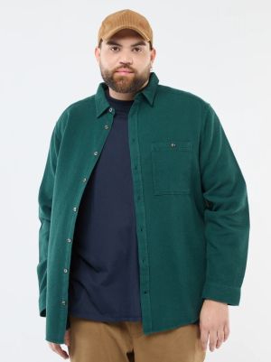 Едноцветна риза с вафлен ефект