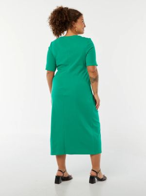 Изчистена драпирана миди рокля