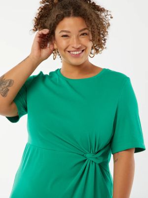 Изчистена драпирана миди рокля