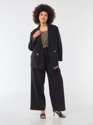 Панталон с висока талия и широки крачоли 