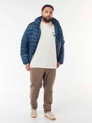 Леко ватирано пухено яке с качулка