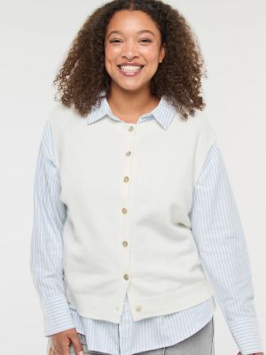 Голям размер дамска жилетка без ръкави