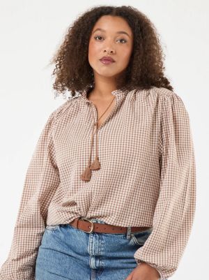 Голям размер дамска блуза с широки ръкави