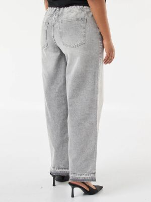 Дамски дънки с широки крачоли и ластик в колана