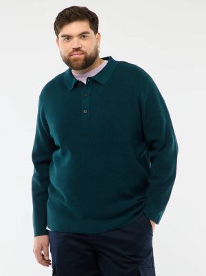 Мъжки пуловер с поло яка