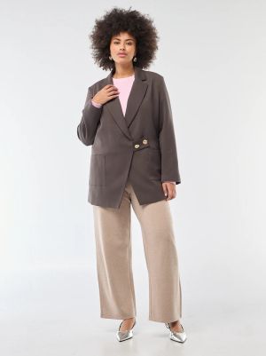 Дамски панталон с широки крачоли 