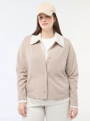 Лека дамска жилетка голям размер