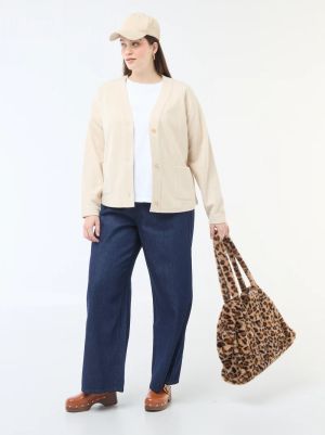 Лека дамска жилетка голям размер