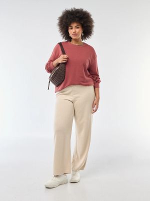 Дамска блуза с кръгло деколте