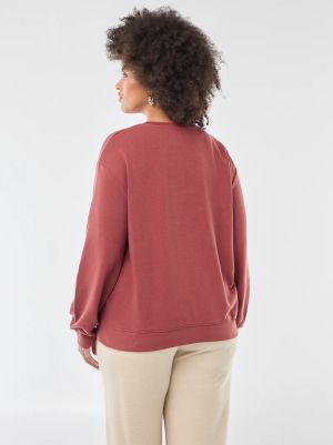 Дамска блуза с кръгло деколте