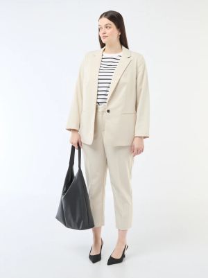 Дамски панталон макси размер тип "Цигара"