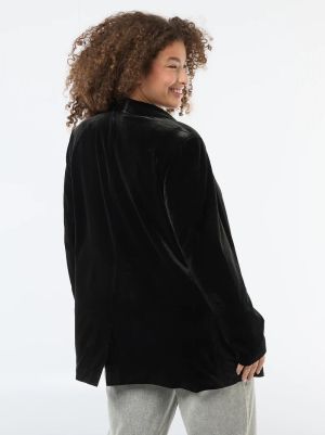 Дълго сако  от кадифе