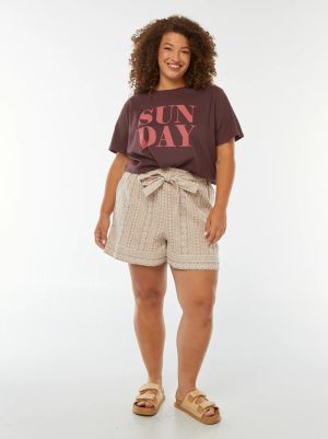 Голям размер дамска тениска 100% памук