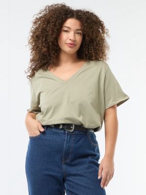 Голям размер дамска тениска 100% памук