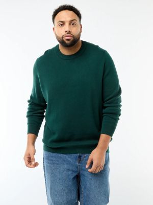 Голям размер мъжки памучен пуловер