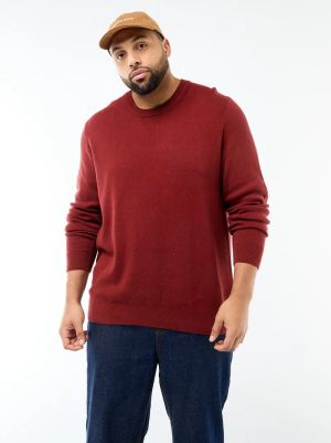 Голям размер мъжки памучен пуловер