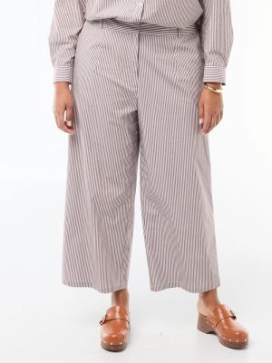 Широки раирани панталони макси р азмер