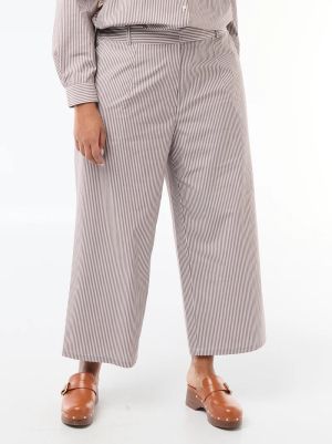 Широки раирани панталони макси р азмер