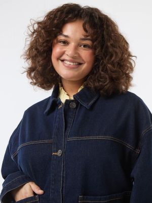 Дънково яке голям размер