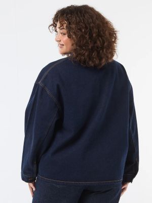 Дънково яке голям размер