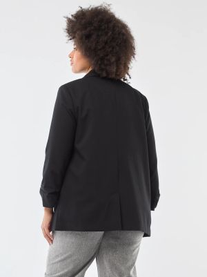 Дълго дамско сако с навити ръкави