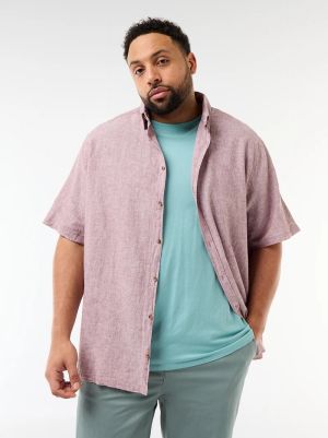 Мъжка  лененa риза голям размер