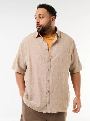 Мъжка  лененa риза голям размер