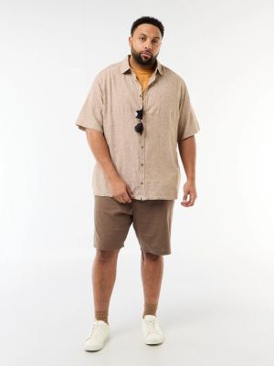 Мъжка  лененa риза голям размер