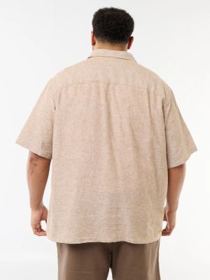 Мъжка  лененa риза голям размер