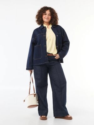 Дамска блуза от памучен плат с набрана яка