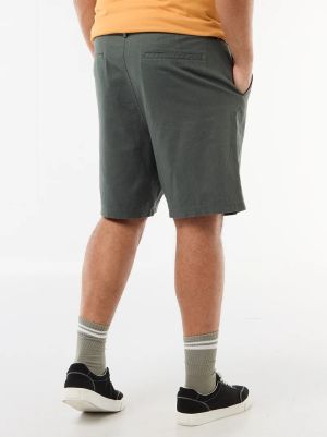 Голям размер мъжки ленени бермуди