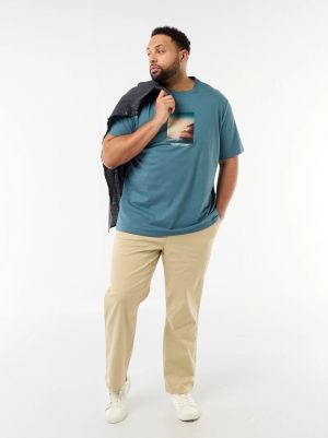 Голям размер мъжка тениска