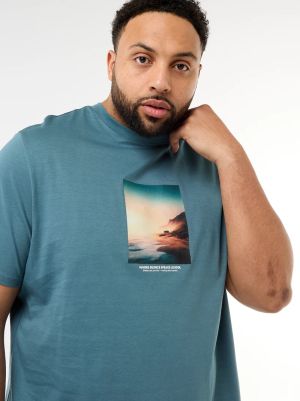 Голям размер мъжка тениска