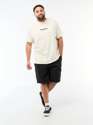 Голям размер мъжки панталони със страничен джоб