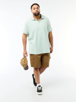 Голям размер мъжки панталони със страничен джоб