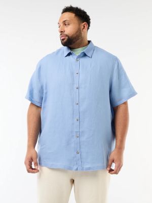 Мъжка  лененa риза голям размер