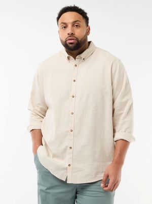 Ленена риза с дълъг ръкав