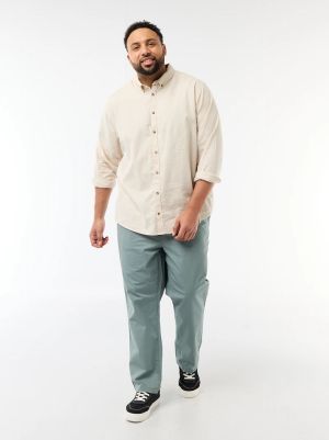 Ленена риза с дълъг ръкав