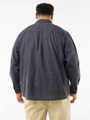 Ленена риза с дълъг ръкав