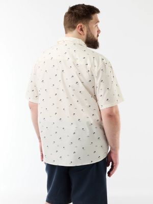 Голям размер мъжа риза с къс ръкав