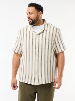 Раирана риза с къс ръкав